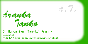 aranka tanko business card